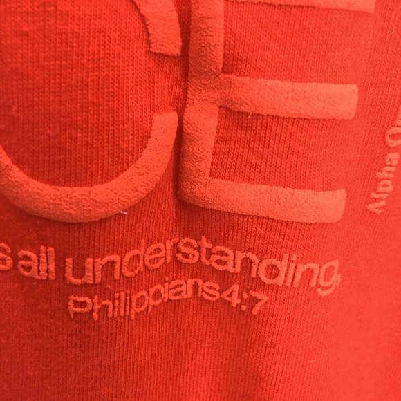 SHALOM PEACE Philippians 4:7 T-shirt M Vintage - Picture 3 of 6